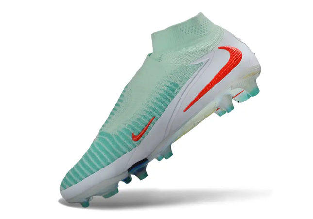 Close-up of Nike Phantom 6 DF Elite FG's innovative upper material and design.