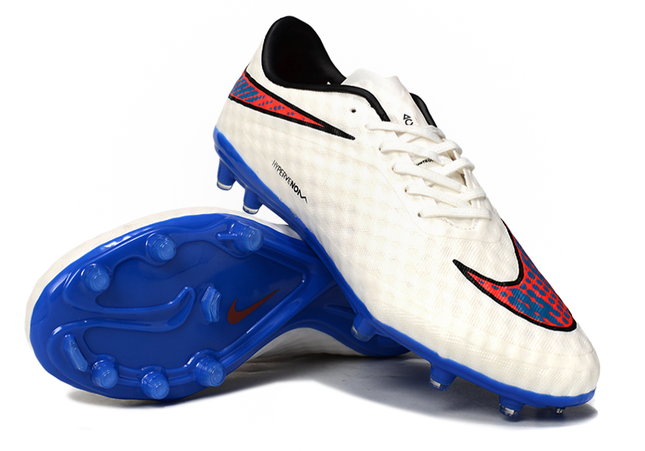 Nike Hypervenom Phantom Elite FG Shine Through Pack - White / Blue / Crimson FG