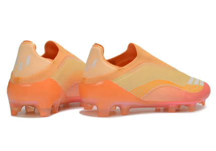 Back view of Adidas F50 Elite Laceless Firm Ground Football Boot, Designed by Lionel Messi