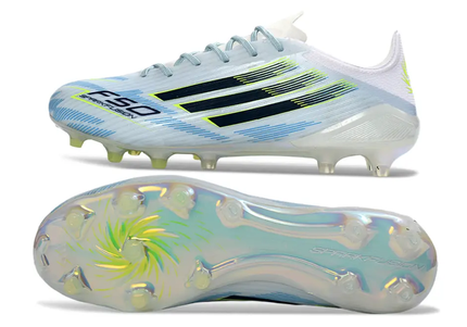 Adidas F50 Elite FG football boot in action, showcasing speed and agility on the field
