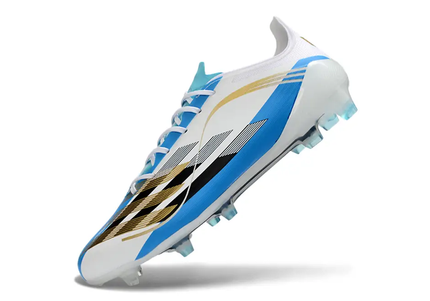 Close-up of Adidas F50 Elite FG Football Cleats with Advanced Traction System