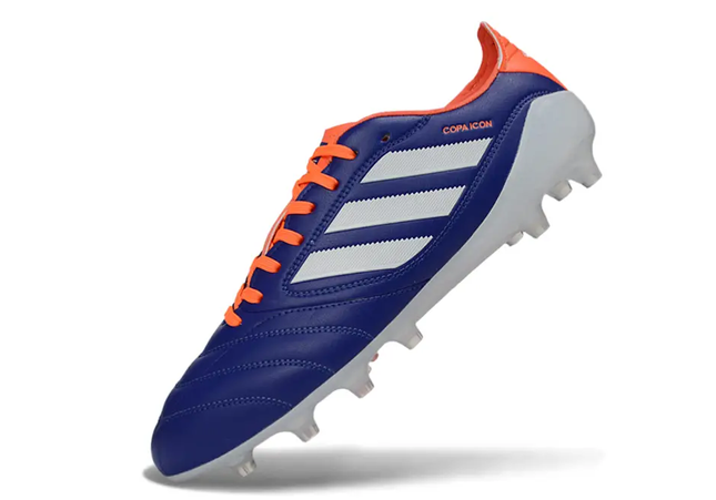Close-up of Adidas Copa Icon II Elite FG stud pattern and sleek design for football cleats.