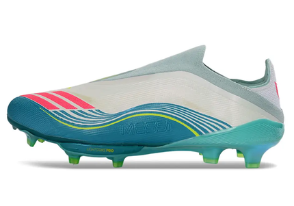 Adidas F50+ Elite Firm Ground Football Boots Laceless Messi Edition