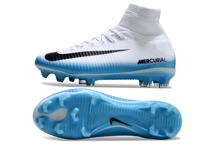 Nike Air Zoom Mercurial Superfly V Elite FG “Blanco Azul”