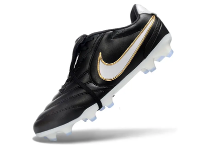 Close-up of Nike Tiempo Ligera Pro LE Elite Football Boots
