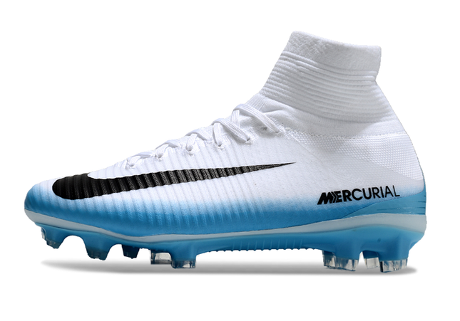 Nike Air Zoom Mercurial Superfly V Elite FG “Blanco Azul”
