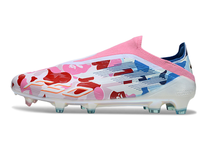 Top view of Adidas F50 Elite FG Laceless x BAPE – premium laceless construction for a clean strike zone, ideal for elite-level football players.