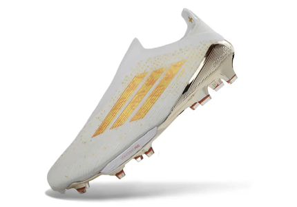 Close-up of Adidas F50+ Elite FG Laceless Soccer Cleats