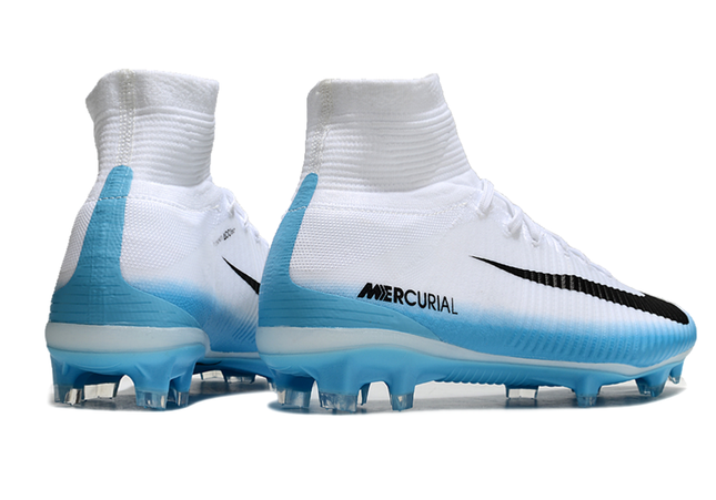 Nike Air Zoom Mercurial Superfly V Elite FG “Blanco Azul”