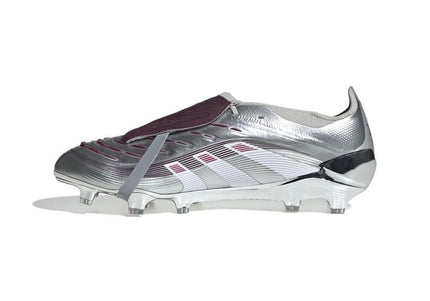 Adidas Predator Elite Fold-over Tongue FG JUDE BELLINGHAM Chrome Dream - Silver Metallic/Legacy Burgundy/Maroon Limited Edition