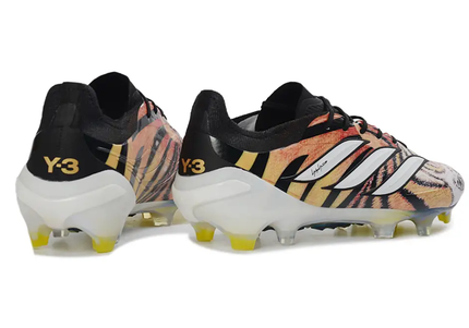 Adidas Predator 26 Elite FG Y-3 cleats from the side showcasing design