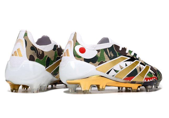 Adidas Predator Elite FG x BAPE Lace soleplate – lightweight firm ground soleplate engineered for explosive traction, stability, and speed.