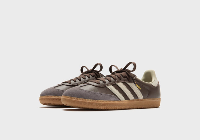 adidas Samba OG - Brown / Putty Grey / Gold Metallic