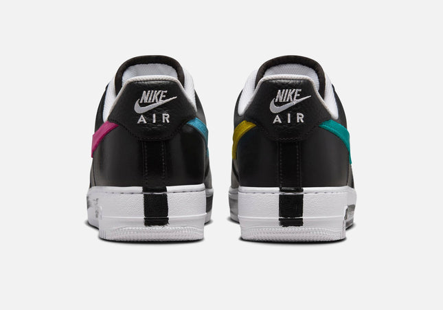Nike x PEACEMINUSONE Air Force 1 - Black / New Emerald / Pinkfire II / Tour Yellow / Blue Gale