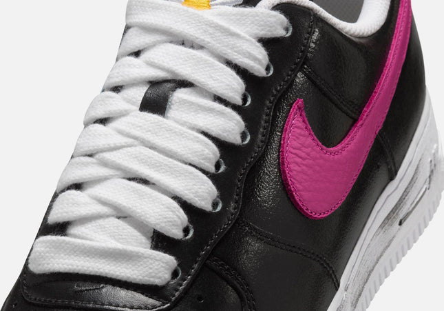 Nike x PEACEMINUSONE Air Force 1 - Black / New Emerald / Pinkfire II / Tour Yellow / Blue Gale
