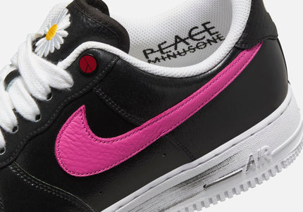 Nike x PEACEMINUSONE Air Force 1 - Black / New Emerald / Pinkfire II / Tour Yellow / Blue Gale