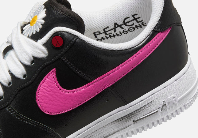 Nike x PEACEMINUSONE Air Force 1 - Black / New Emerald / Pinkfire II / Tour Yellow / Blue Gale