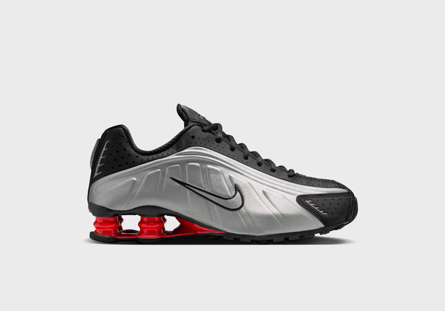 Nike Shox R4 - Black / Metallic Silver / Light Crimson