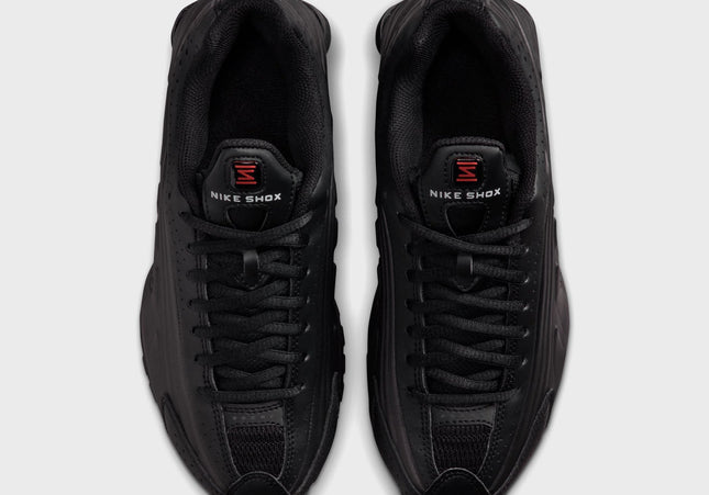 Nike GS Shox R4 - Black / Black / Black / Bright Crimson