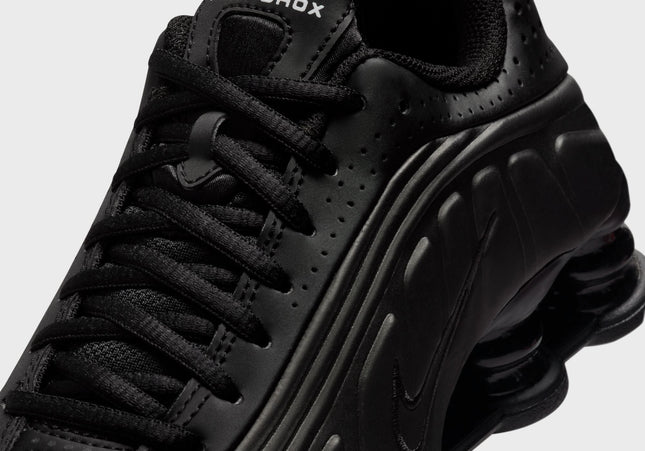 Nike GS Shox R4 - Black / Black / Black / Bright Crimson