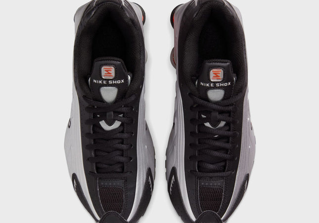 Nike GS Shox R4 - Metallic Silver / Metallic Silver / Black