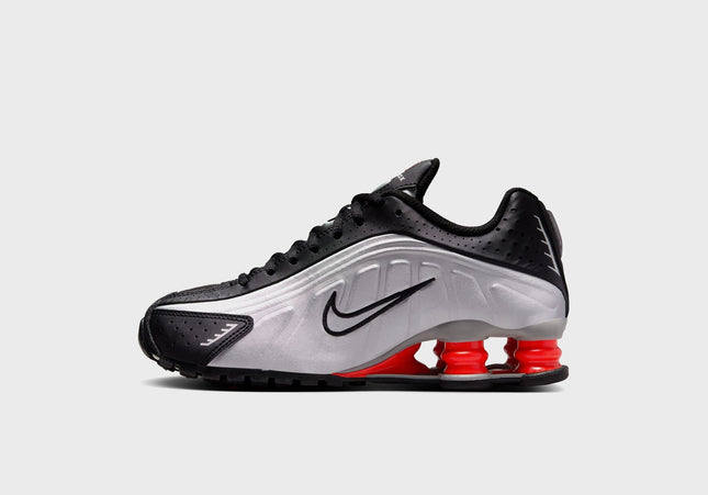 Nike GS Shox R4 - Metallic Silver / Metallic Silver / Black