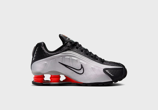 Nike GS Shox R4 - Metallic Silver / Metallic Silver / Black