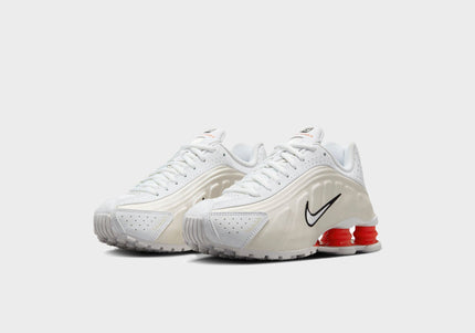 Nike Shox R4 - White / Phantom / Picante Red
