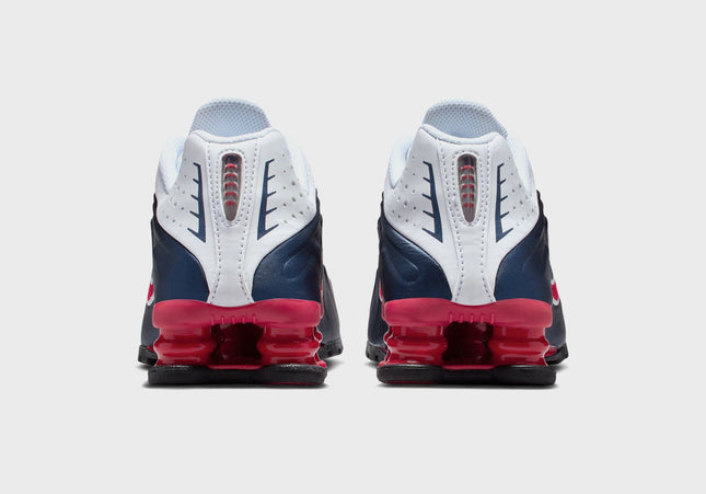 Nike GS Shox R4 - Midnight Navy / Gym Red / White