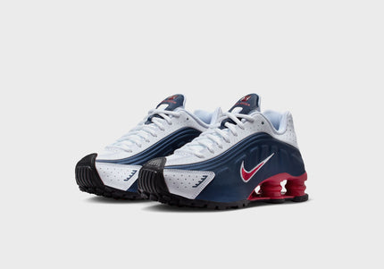 Nike GS Shox R4 - Midnight Navy / Gym Red / White