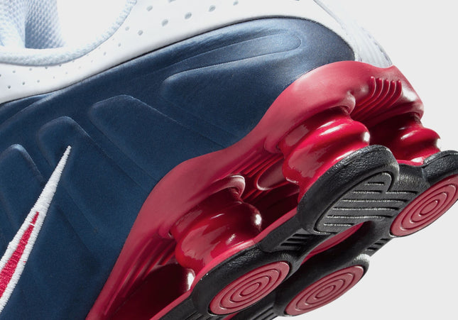 Nike GS Shox R4 - Midnight Navy / Gym Red / White