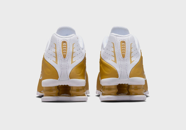 Nike GS Shox R4 - Metallic Gold / Metallic Gold / White
