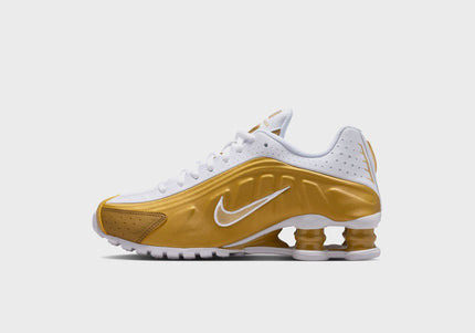 Nike GS Shox R4 - Metallic Gold / Metallic Gold / White