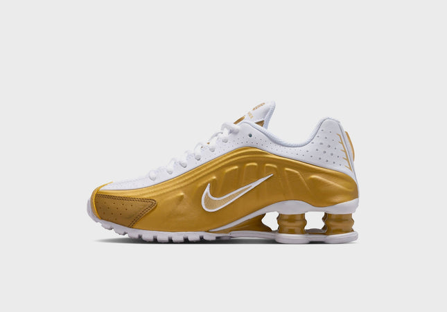 Nike GS Shox R4 - Metallic Gold / Metallic Gold / White