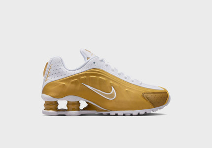 Nike GS Shox R4 - Metallic Gold / Metallic Gold / White