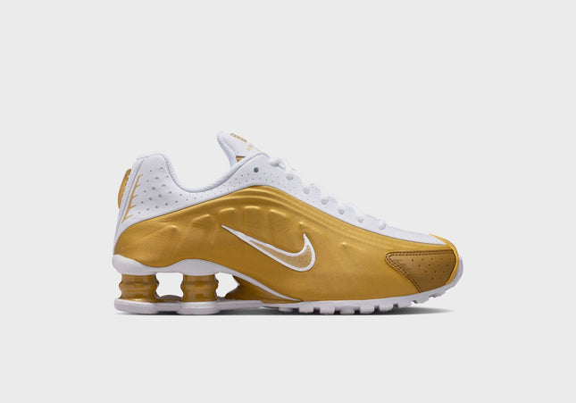 Nike GS Shox R4 - Metallic Gold / Metallic Gold / White