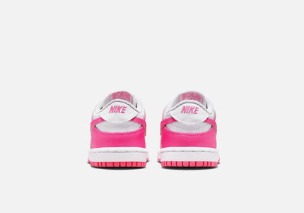 Nike TD Dunk Low - White / Laser Fuchsia