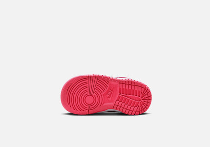 Nike TD Dunk Low - White / Laser Fuchsia