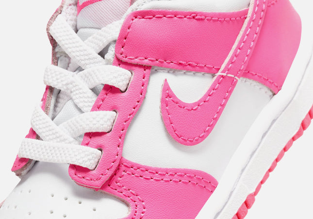 Nike TD Dunk Low - White / Laser Fuchsia