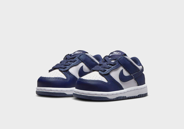 Nike TD Dunk Low - White / Midnight Navy / White