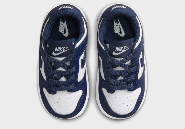 Nike TD Dunk Low - White / Midnight Navy / White