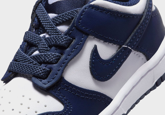 Nike TD Dunk Low - White / Midnight Navy / White