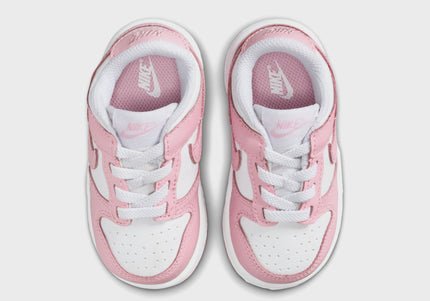 Nike TD Dunk Low - White / Med Soft Pink / White