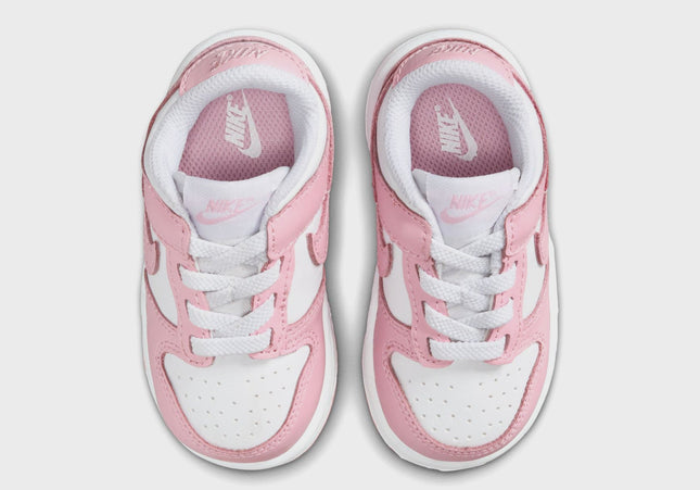 Nike TD Dunk Low - White / Med Soft Pink / White