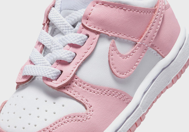 Nike TD Dunk Low - White / Med Soft Pink / White