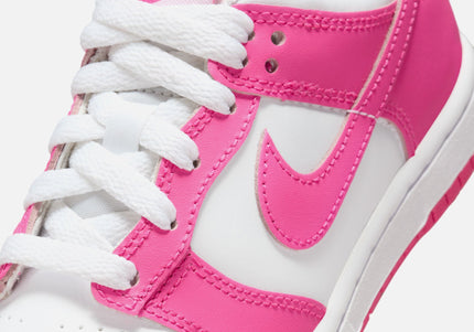 Nike PS Dunk Low - White / Laser Fuchsia