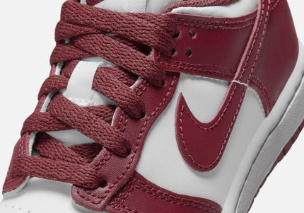 Nike PS Dunk Low - White / Redwood / Gym Red