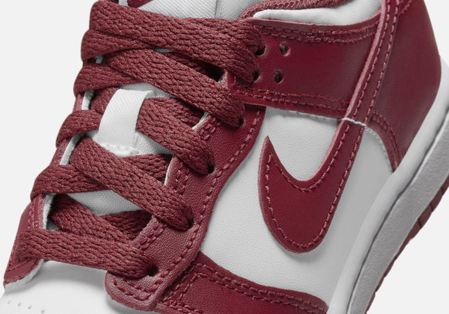 Nike PS Dunk Low - White / Redwood / Gym Red