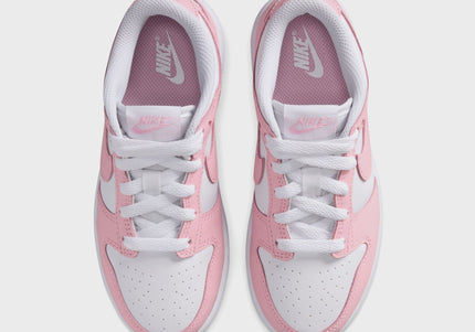 Nike GS Dunk Low - White / Medium Soft Pink / White / White