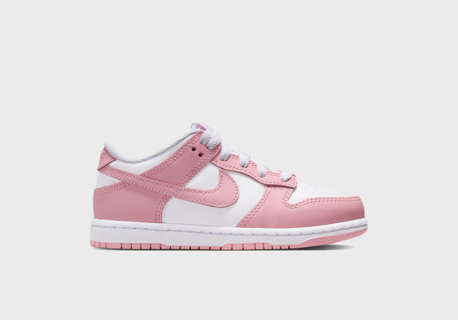 Nike GS Dunk Low - White / Medium Soft Pink / White / White